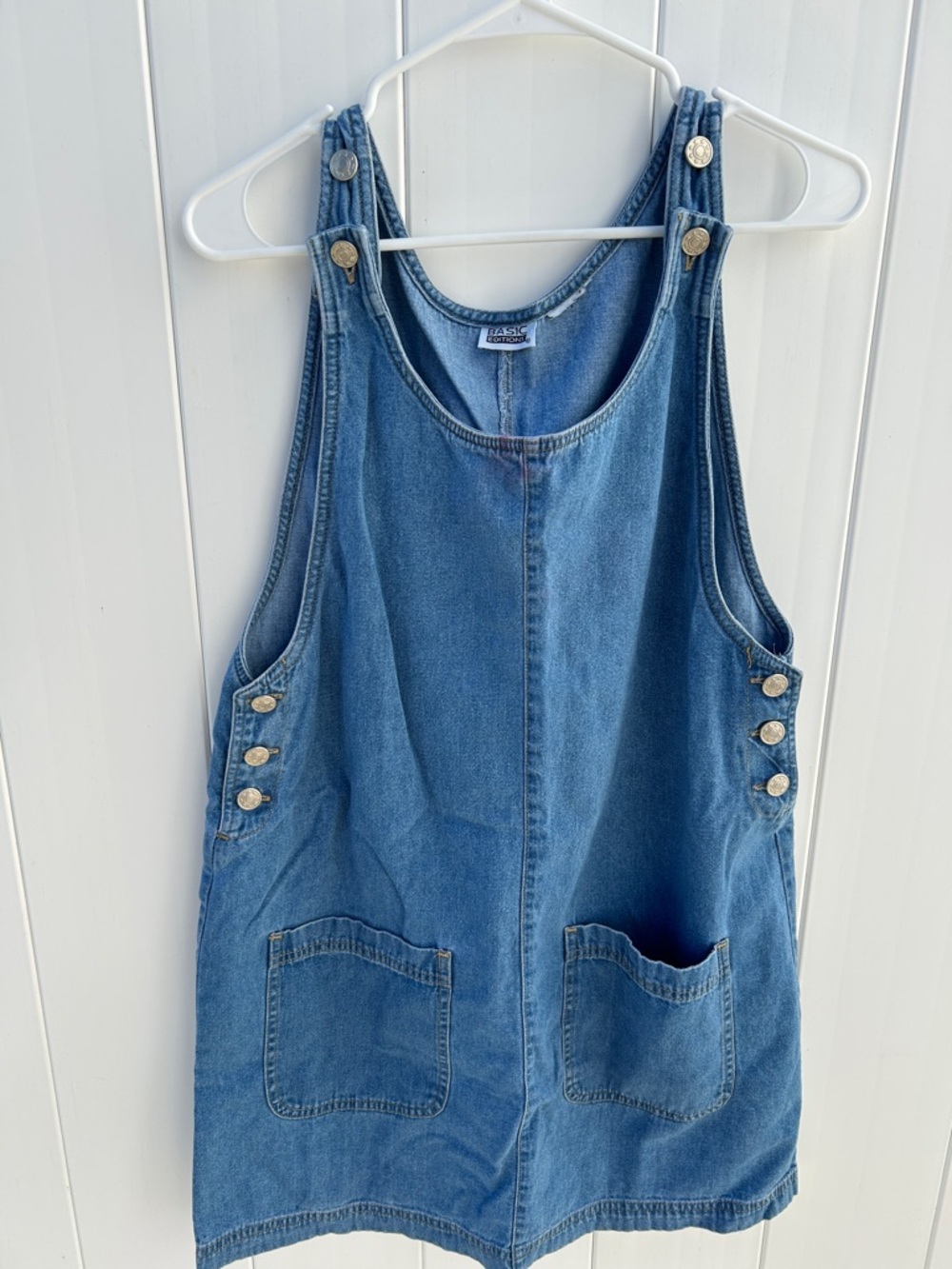 Basic Editions Light Blue Denim Pinafore
